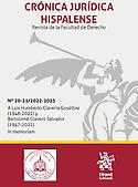 Imagen de portada de la revista Crónica Jurídica Hispalense