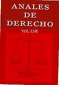 Imagen de portada de la revista Anales de derecho