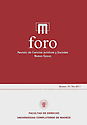 Imagen de portada de la revista Foro. Revista de ciencias jurídicas y sociales