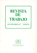 Imagen de portada de la revista Revista de trabajo
