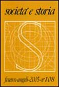Imagen de portada de la revista Societá e storia