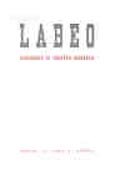 Imagen de portada de la revista Labeo