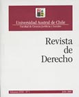 Imagen de portada de la revista Revista de Derecho