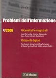Imagen de portada de la revista Problemi dell'informazione